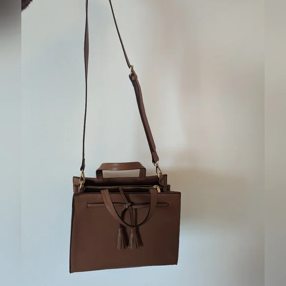 Charming Charlie Brown Bag EUC! - Picture 4 of 7